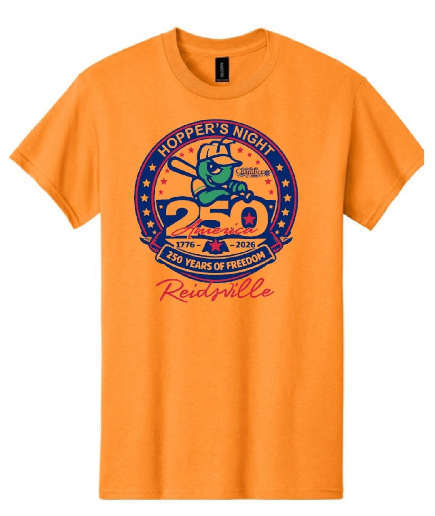 Hopper's Night 250 America anniversary screen printed t-shirt